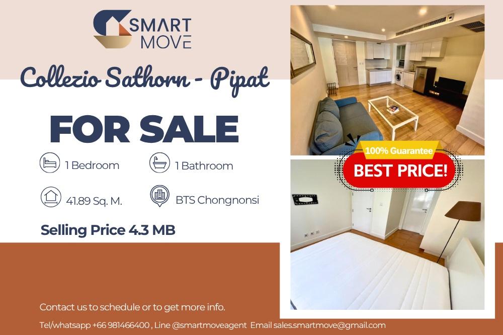 รูป 🔥สำหรับขาย !!🔥Code C20250100074..........Collezio Sathorn - Pipat, 1 ห้องนอน, 1 ห้องน้ำ, แต่งครบ, ราคาพิเศษ!!📢📢📢 - รูปที่ 1/6