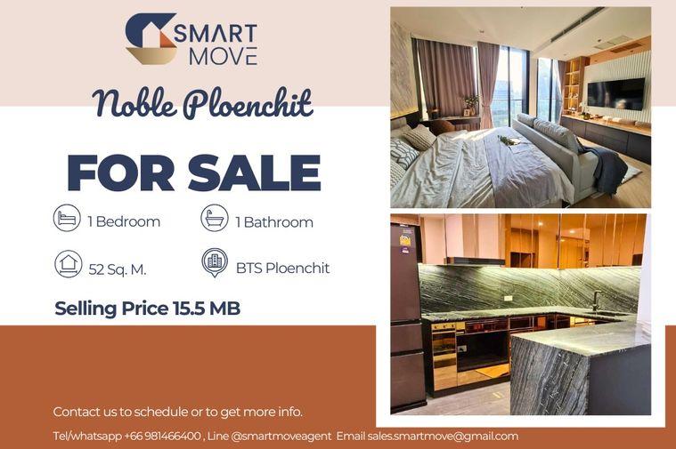 รูป 🔥 สำหรับขาย !! วิวเมือง, ชั้นสูง 34++, ทำเลทอง!! 🔥 Code C20221209408..........Noble Ploenchit, 1 ห้องนอน, 1 ห้องน้ำ, แต่งครบ, ราคาพิเศษ!!📣📣 - รูปที่ 1/10