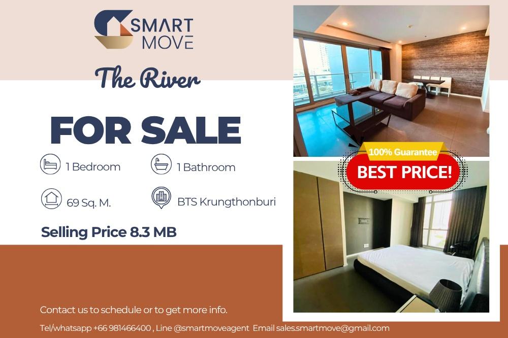 รูป 🔥 ขายพร้อมผู้เช่า !! วิวเมือง, ห้องอยู่ทิศเหนือ!!🔥 Code C20221206484.......The River, 1 ห้องนอน, 1 ห้องน้ำ , แต่งครบ, ราคาพิเศษ!!📣📣 - รูปที่ 1/6