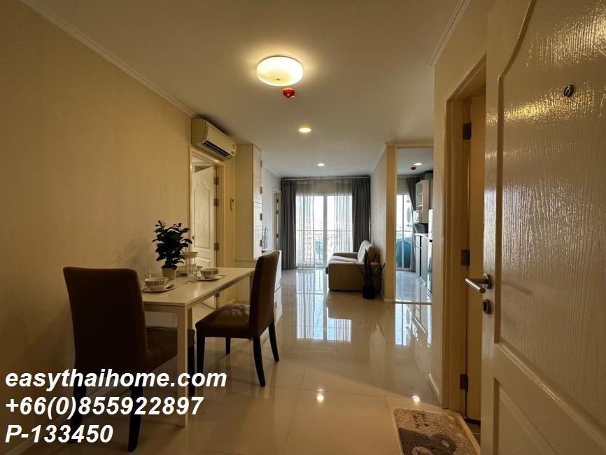 รูป P-133450 🔑 ให้เช่าห้องแบบ 2นอน คอนโดห้องสวย น็อตติ้ง ฮิลล์ สุขุมวิท 107 ใกล้ BTS แบริ่ง ชั้น8 เฟอร์ครบ วิวสวน Line: @easythaihome 085-592-2897 - รูปที่ 3/9