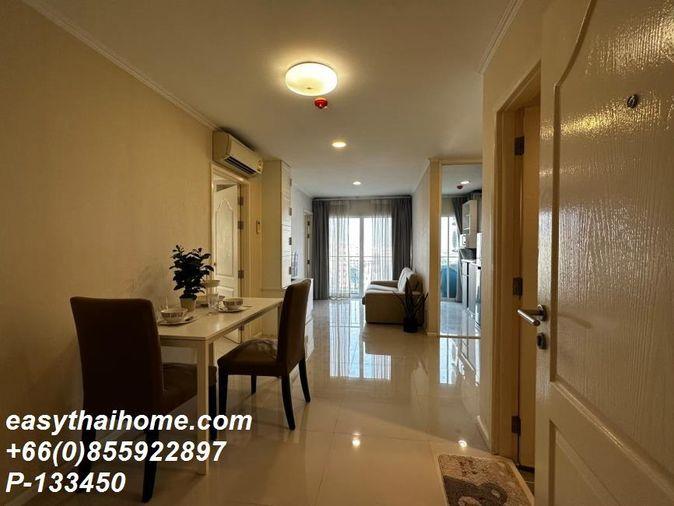 รูป P-133450 🔑 ให้เช่าห้องแบบ 2นอน คอนโดห้องสวย น็อตติ้ง ฮิลล์ สุขุมวิท 107 ใกล้ BTS แบริ่ง ชั้น8 เฟอร์ครบ วิวสวน Line: @easythaihome 085-592-2897 - รูปที่ 3/9