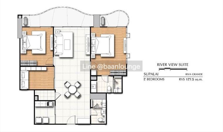 picture Supalai Riva Grande Bangkok 10th 2 Bedroom 2Bathroom - 13/13