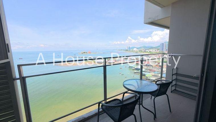 picture Marina Bay Front Condo for rent, Sriracha, high floor, beautiful room, full sea view - 15/15