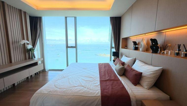 picture Marina Bay Front Condo for rent, Sriracha, high floor, beautiful room, full sea view - 1/15