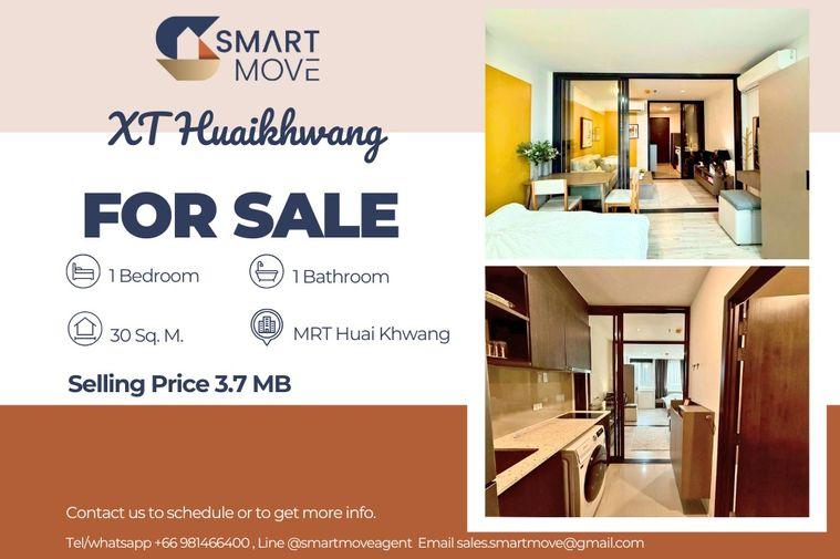 รูป 🔥 ขายพร้อมผู้เช่า !! ทำเลทอง, วิวสระ !! 🔥 Code C20250900091..........XT Huaikhwang, 1 ห้องนอน, 1 ห้องน้ำ, แต่งครบ, ราคาพิเศษ!!📣📣 - รูปที่ 1/9