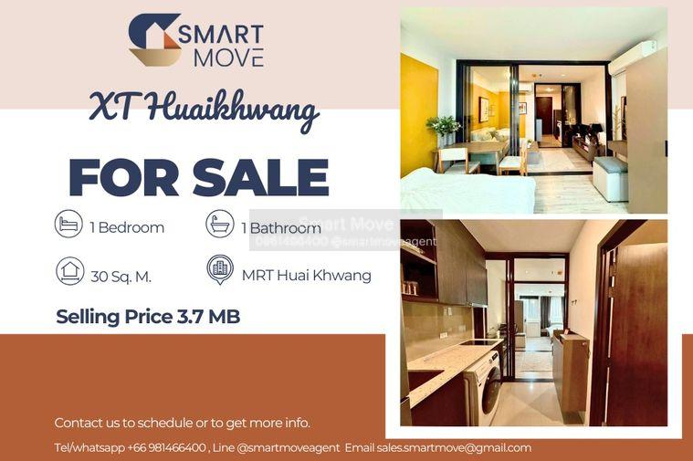 รูป 🔥 ขายพร้อมผู้เช่า !! ทำเลทอง, วิวสระ !! 🔥 Code C20250900091..........XT Huaikhwang, 1 ห้องนอน, 1 ห้องน้ำ, แต่งครบ, ราคาพิเศษ!!📣📣 - รูปที่ 1/9