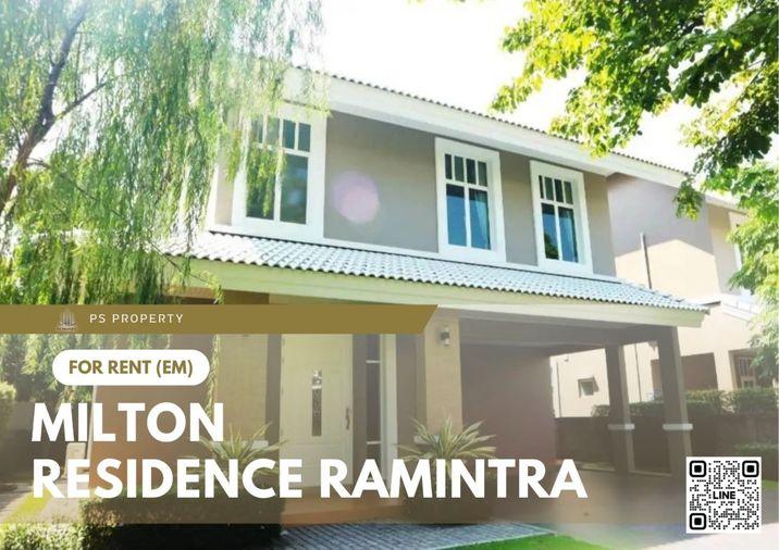 รูป บ้านเดี่ยวให้เช่า 📍 Milton Residence Ramintra 📍 3 ห้องนอน 3 ห้องน้ำ เฟอร์นิเจอร์ และ เครื่องใช้ไฟฟ้าครบ  - รูปที่ 1/9