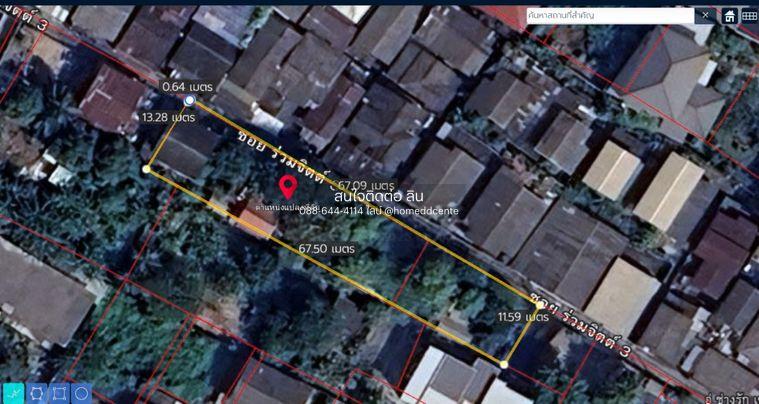 รูป ขายที่ดินเปล่าใจกลาง “ดุสิต” ซอยร่วมจิตต์ 3 ถนนพิชัย ผังสีน้ำตาล ย.8-6 - รูปที่ 14/15