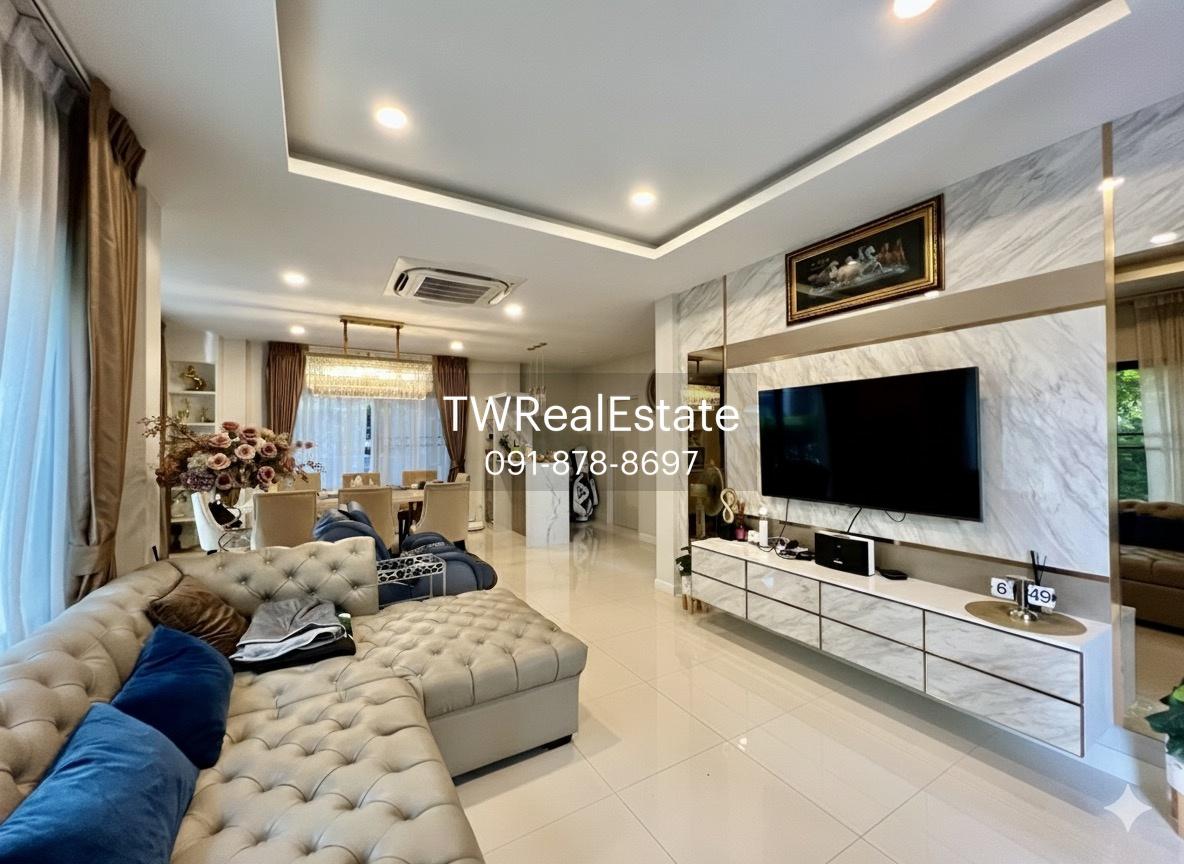 รูป บ้านเดี่ยวหรู The City รามอินทรา 2 (หลังมุม) | พื้นที่กว้างขวางเป็นส่วนตัว | ตกแต่ง Built-in ทั้งหลัง เฟอร์นิเจอร์พรีเมียม พร้อมเข้าอยู่ - รูปที่ 7/38