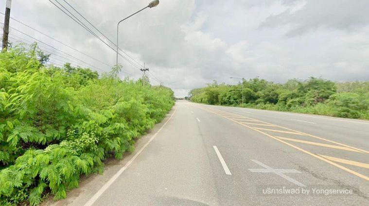 รูป Call : 081-874-7072 ขายที่ดินติดถนนใหญ่ กว้าง 270 เมตร พร้อมสวนยาง (บางส่วนมีทุเรียน) บ้านนา แกลง ระยอง - รูปที่ 1/6