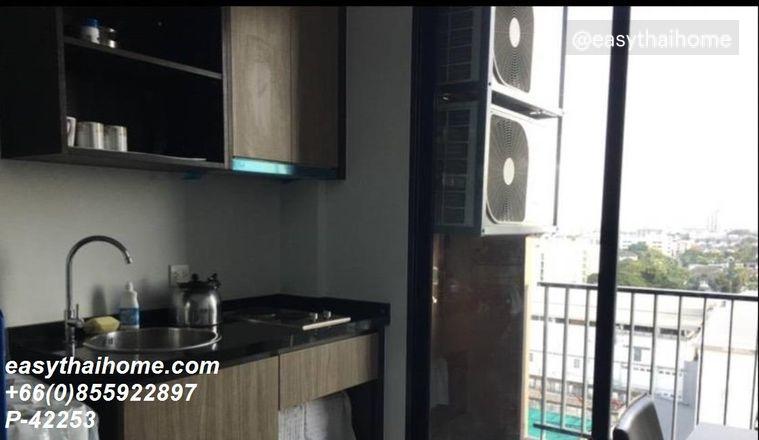 picture P-42253 > Rent: The Gallery Bearing 1 Bedroom 12th Floor City View Near BTS Bearing. Line: @easythaihome 085-592-2897 - 3/8