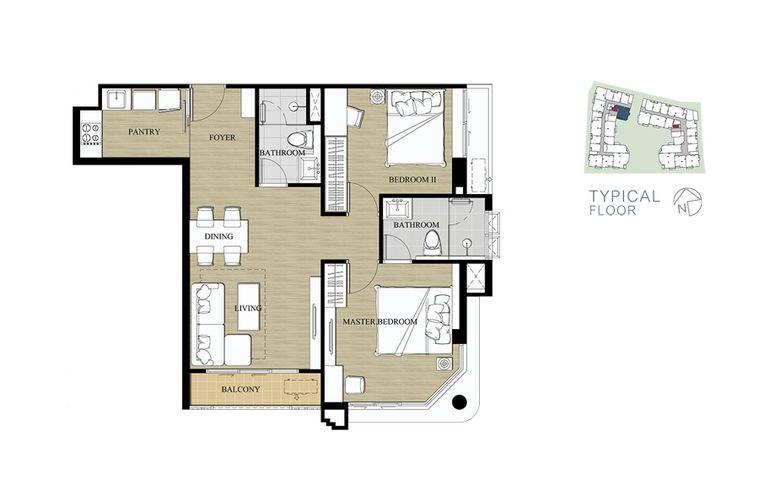 รูป 🔥ขายด่วน ต่ำกว่าตลาด🔥Siamese Nang Linchee 2ห้องนอน/2ห้องน้ำ 70sqm ชั้น5 อาคารA ตกแต่งสวย Fully Furnished ทำเลดีใกล้เซ็นทรัลพระราม3 - รูปที่ 26/33