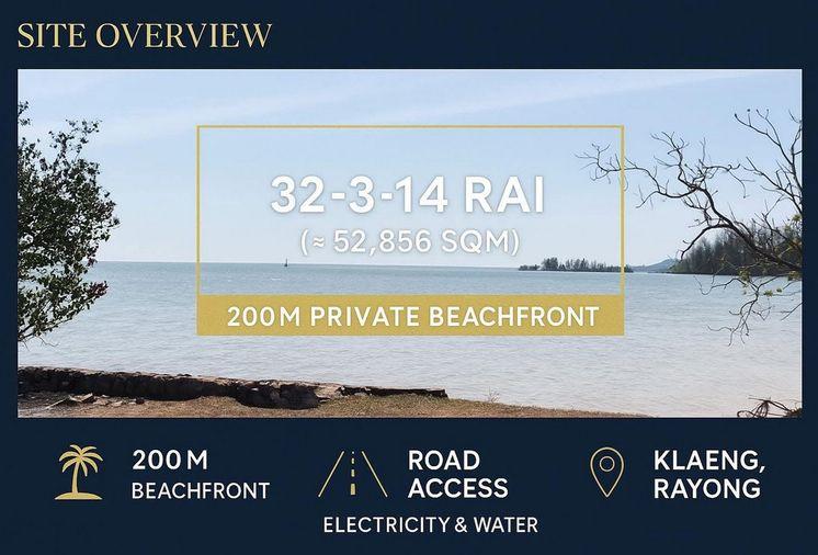 picture Call : 081-147-8118 Exclusive Beachfront Land for Sale, Noen Kho, Klaeng, Rayong - 1/8