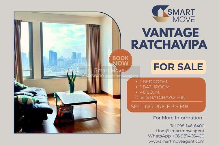 รูป 🔥 ขายพร้อมผู้เช่า !!🔥 Code C20250600050..........Vantage Ratchavipa, 1 ห้องนอน, 1 ห้องน้ำ, ชั้นสูง 21++, แต่งครบ, ขายขาดทุน!!📣📣 - รูปที่ 1/7