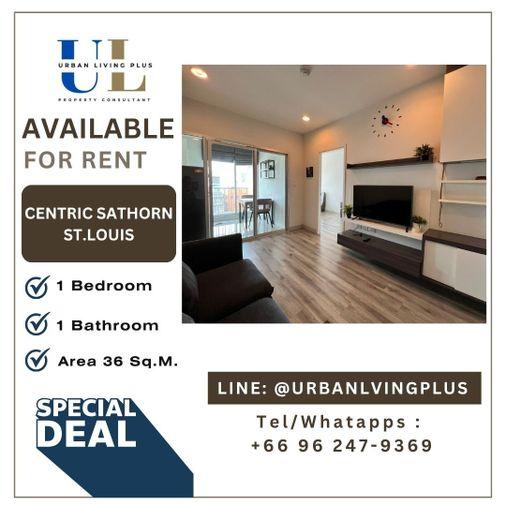 รูป ( UL2607115 ) Tel/Line 096-2479369 ให้เช่า !! Centric Sathorn St.louis, 1 ห้องนอน 1 ห้องน้ำ 36 ตร.ม. ห้องสวย ห้องมุม สภาพดี✨✨ - รูปที่ 1/8