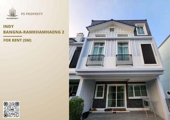 รูป ทาวน์เฮ้าส์ให้เช่า ✨ Indy Bangna-Ramkhamhaeng 2 ✨ 3 ห้องนอน 3 ห้องน้ำ ใกล้ Mega บางนา - รูปที่ 1/11
