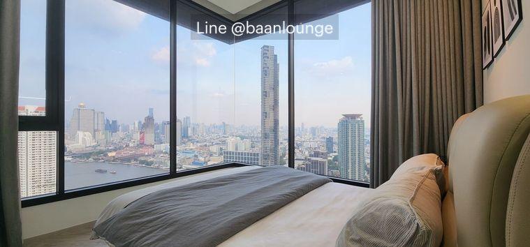 picture Panoramic view, wide-fronted unit, high floor, beautiful view, Chapter Charoennakhorn-Riverside - 2/17