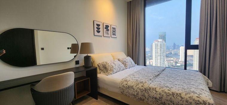 picture Panoramic view, wide-fronted unit, high floor, beautiful view, Chapter Charoennakhorn-Riverside - 6/17