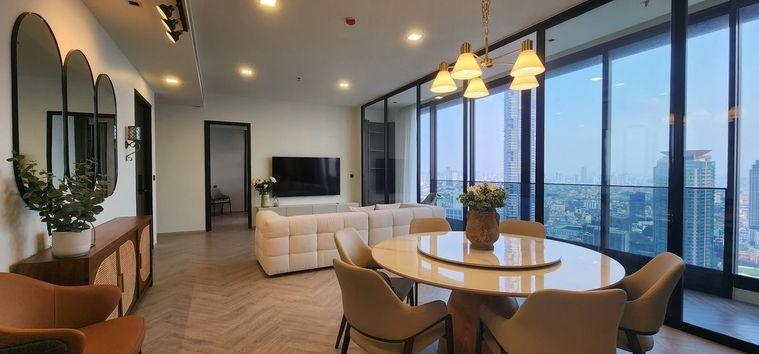 picture Panoramic view, wide-fronted unit, high floor, beautiful view, Chapter Charoennakhorn-Riverside - 4/17