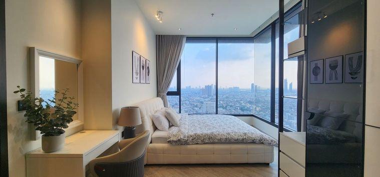 picture Panoramic view, wide-fronted unit, high floor, beautiful view, Chapter Charoennakhorn-Riverside - 10/17
