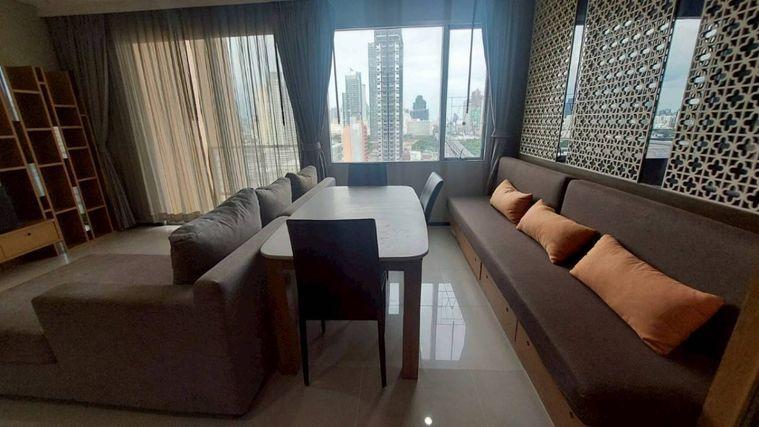 picture For rent Villa  Sathorn, condo next to BTS Krung Thonburi, high floor, open view, no need to block. - 5/12