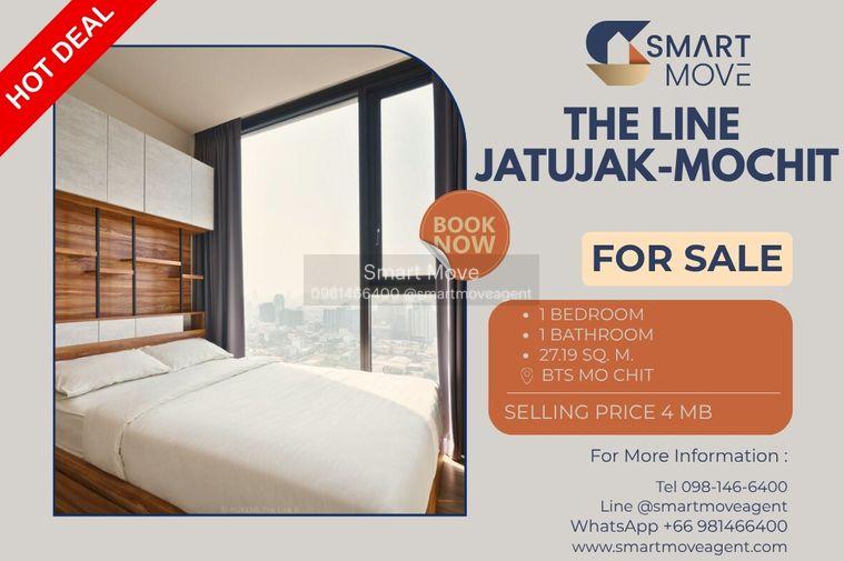 รูป 🔥 ขายพร้อมผู้เช่า !! ชั้นสูง 31++ !!🔥 Code C20240600048.....The Line Jatujak-Mochit, 1 ห้องนอน, 1 ห้องน้ำ, แต่งครบ, ราคาพิเศษ, ถูกกว่าราคาตลาด!!📣📣 - รูปที่ 1/9