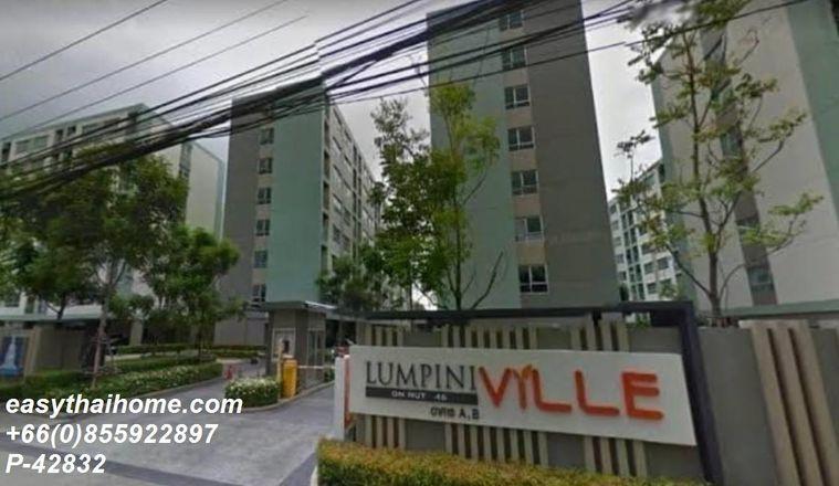 รูป P-42832 ต้องการขายคอนโด ลุมพินี วิลล์ อ่อนนุช 46 Soi On Nut 46, Suan Luang, Bangkok Line Id @easythaihome 085-592-2897 - รูปที่ 3/7