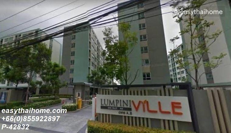 รูป P-42832 ต้องการขายคอนโด ลุมพินี วิลล์ อ่อนนุช 46 Soi On Nut 46, Suan Luang, Bangkok Line Id @easythaihome 085-592-2897 - รูปที่ 3/7