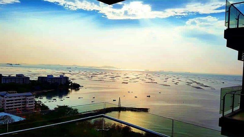 รูป ขายคอนโดติดทะเล เดอะ ซี ศรีราชา ห้องสวย ชั้นสูง ตกแต่งครบ พร้อมเฟอร์  - รูปที่ 8/8