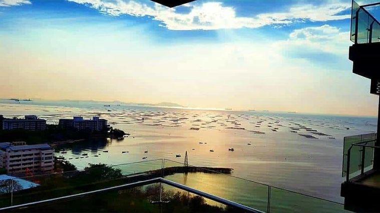 รูป ขายคอนโดติดทะเล เดอะ ซี ศรีราชา ห้องสวย ชั้นสูง ตกแต่งครบ พร้อมเฟอร์  - รูปที่ 8/8