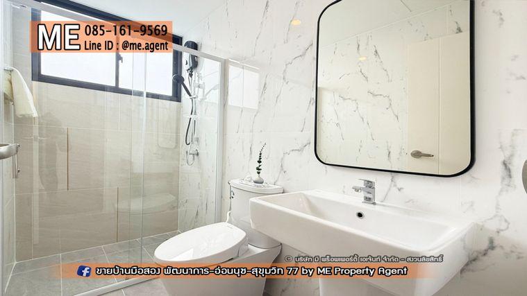 รูป ให้เช่า ทาวน์โฮม 3 ชั้น Q Prime สุขุมวิท 77 บ้านสวยพร้อมอยู่ ใกล้รถไฟฟ้า BTS อ่อนนุช  และ ใกล้ MRT ศรีนุช โทร 064-954-9619 (RTS15-18) - รูปที่ 18/30