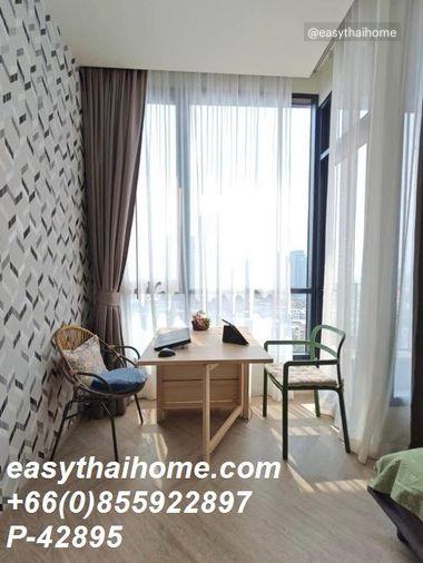 รูป P-42895 วิวเมืองสวย! Chapter เจริญนคร 1 นอน 17,000 บาท ใกล้ Iconsiam Line Id @easythaihome 085-592-2897 - รูปที่ 2/11