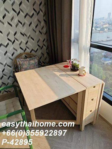 รูป P-42895 วิวเมืองสวย! Chapter เจริญนคร 1 นอน 17,000 บาท ใกล้ Iconsiam Line Id @easythaihome 085-592-2897 - รูปที่ 5/11