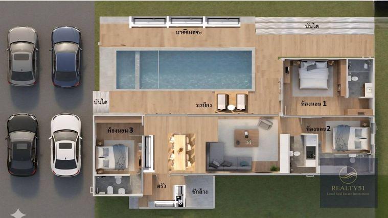 รูป INPAN Pool Villa พัทยา — พูลวิลล่าหรูสไตล์ยุโรปโมเดิร์นบนทำเลศักยภาพ EEC ใกล้สุขุมวิท พร้อมสระส่วนตัว - รูปที่ 2/13