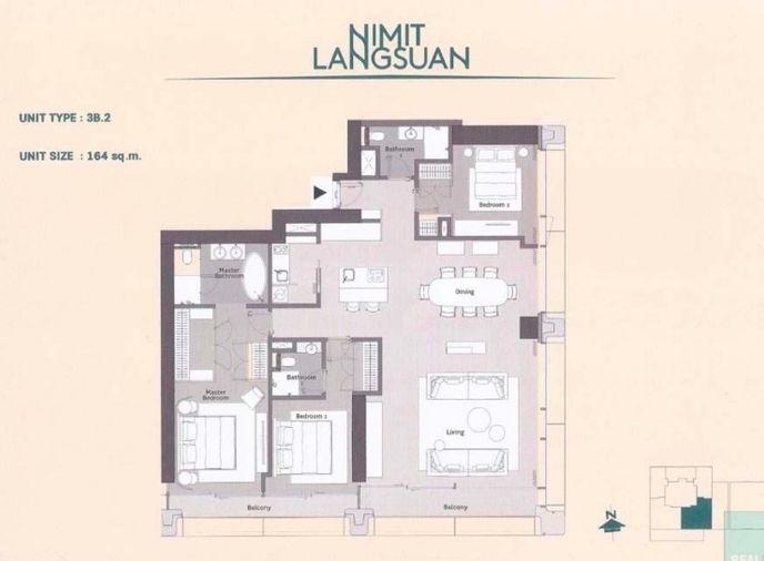 picture Selling a burden 🔥🔥 Special price condo, good location, Nimit Langsuan MD-25085056 - 3/3