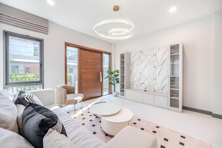 picture 🏡#TM2410_127🎀𝗙𝗼𝗿 𝗥𝗲𝗻𝘁 1️⃣8️⃣0️⃣k.🔥🔥 Beautiful, luxurious, best test✨#Available and ready to view Single house project: The City Bangna - 10/17