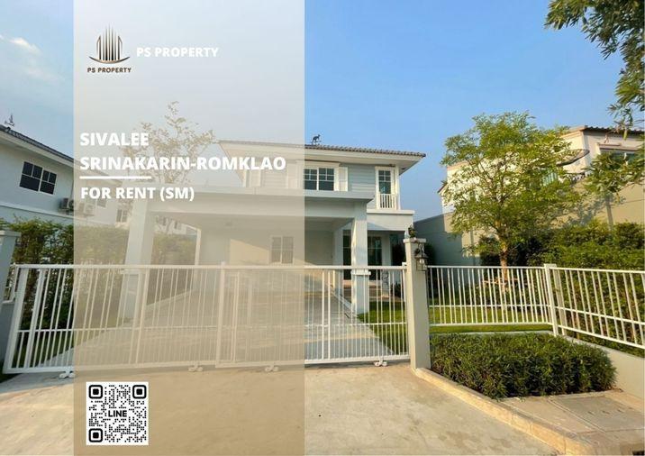 รูป บ้านเดี่ยวให้เช่า 📍 Sivalee Srinakarin-Romklao 📍 3 ห้องนอน3 ห้องน้ำ เฟอร์นิเจอร์ และ เครื่องใช้ไฟฟ้าครบ      - รูปที่ 1/11