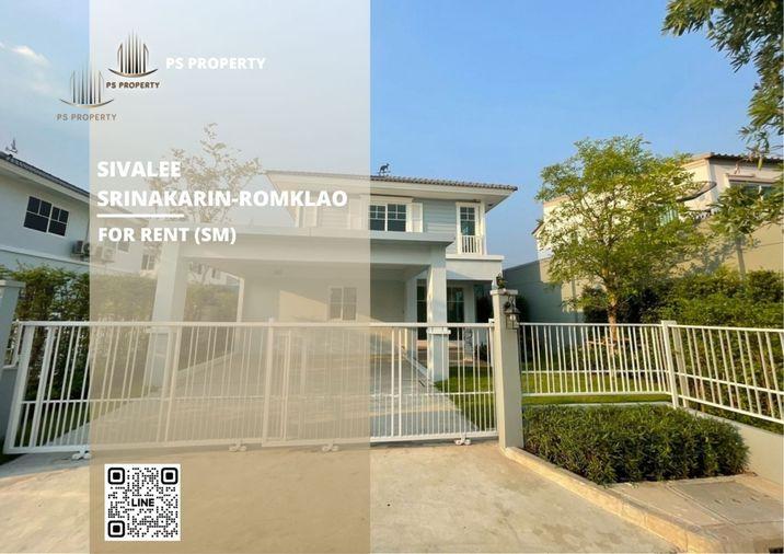 รูป บ้านเดี่ยวให้เช่า 📍 Sivalee Srinakarin-Romklao 📍 3 ห้องนอน3 ห้องน้ำ เฟอร์นิเจอร์ และ เครื่องใช้ไฟฟ้าครบ - รูปที่ 1/11