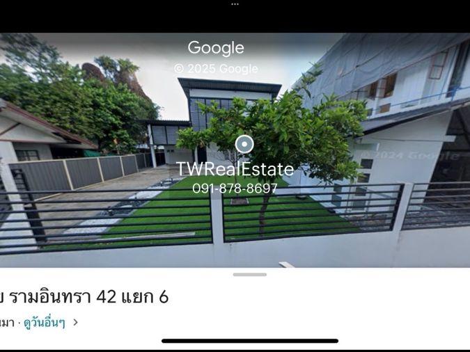 รูป ให้เช่าบ้านเดี่ยว 2 ชั้น พื้นที่ใช้สอยขนาดใหญ่ ซอยรามอินทรา 42 | เหมาะสำหรับออฟฟิศ โชว์รูม หรือพักอาศัย | ใกล้รถไฟฟ้าสายสีชมพู - รูปที่ 2/19