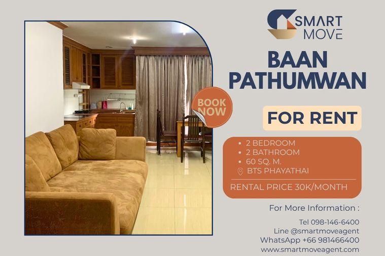 picture 🔥 For Rent !! 🔥 Code C20240800002..........Baan Pathumwan, 2 bedroom, 2 bathroom, furnished, ready to move in 📣📣 - 1/7