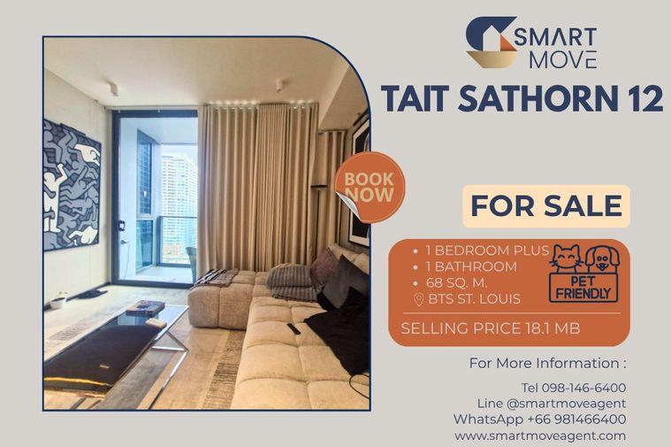 รูป สำหรับขาย ! เลี้ยงสัตว์ได้ ! ชั้นสูง 17+, ห้องทิศใต้, ตกแต่งสไตล์โมเดิร์น/มินิมอล! Code C20251100004...Tait Sathorn 12, 1 นอน Plus, 1 น้ำ, ราคาพิเศษ! - รูปที่ 1/6