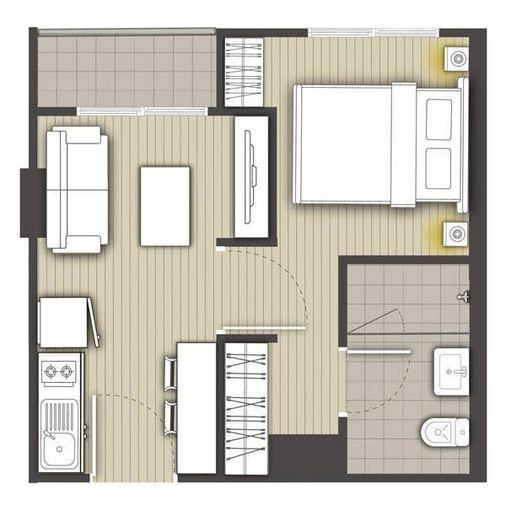 รูป 🏢 ขายคอนโด : Modern Condo Bangphlat - Charan 79 (โมเดิร์น คอนโด บางพลัด - จรัญ 79)   รหัสทรัพย์ | 📌 LNP-C10466 - รูปที่ 7/8