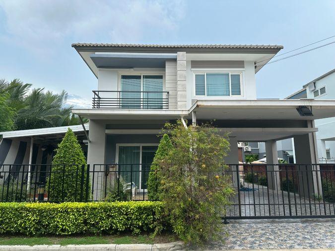 รูป ขายบ้านเดี่ยวทำเลทอง หมู่บ้านเดอะแกรนด์ พระราม 2 – หลังริมในสุด ความเป็นส่วนตัวสูง พร้อมเข้าอยู่ - รูปที่ 2/15