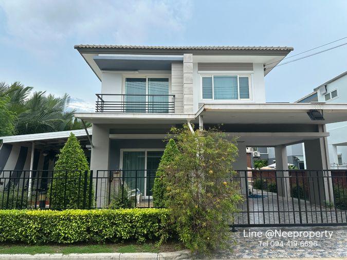 รูป ขายบ้านเดี่ยวทำเลทอง หมู่บ้านเดอะแกรนด์ พระราม 2 – หลังริมในสุด ความเป็นส่วนตัวสูง พร้อมเข้าอยู่ - รูปที่ 2/15