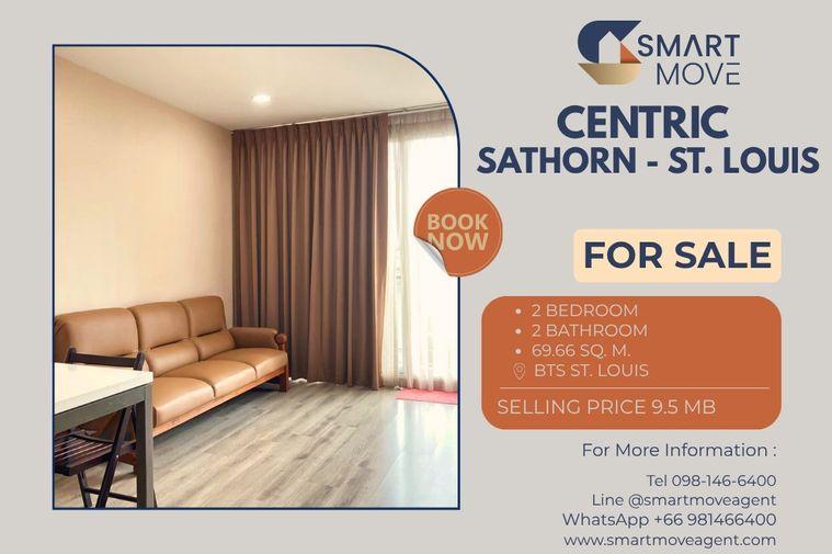 รูป 🔥 สำหรับขาย !! ห้องหายาก, ตึก Lowrise, ที่จอดรถประจำ 1 คัน!! 🔥 Code C20221200159.....Centric Sathorn - St. Louis, 2 นอน, 2 น้ำ, แต่งครบ, ราคาพิเศษ!! - รูปที่ 1/8