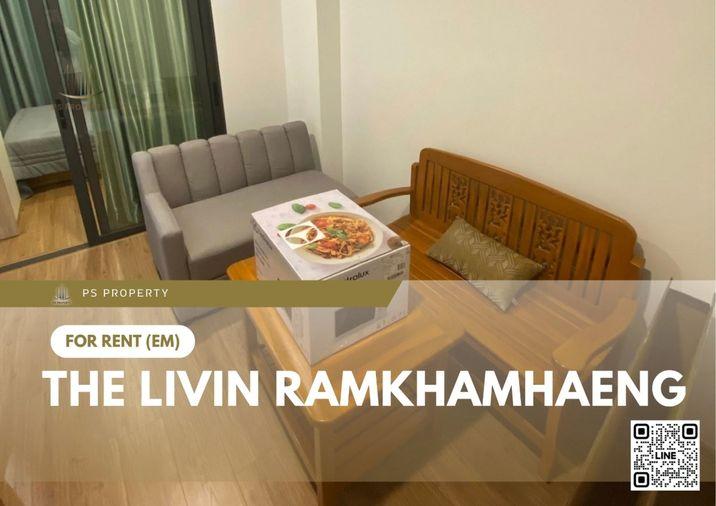 รูป ให้เช่า ✨ The Livin Ramkhamhaeng ✨ ใกล้ MRT Interchange ลำสาลี เฟอร์นิเจอร์ และ เครื่องใช้ไฟฟ้าครบ - รูปที่ 1/7
