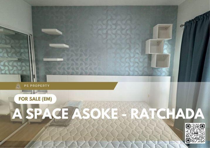 picture Urgent Sale ✨ A Space Asoke - Ratchada ✨ City view, North-facing balcony, fully furnished and equipped with appliances. - 1/11