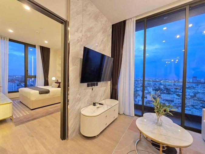 รูป ✨🦄 Ready to move 🦄✨ The Crest Park Residences ห้องสวย✨ ครัวปิด ห้องนั่งเล่นกว้าง เฟอร์ครบจบในที่เดียว โทร 096-2493698 (TCR0286) - รูปที่ 6/19
