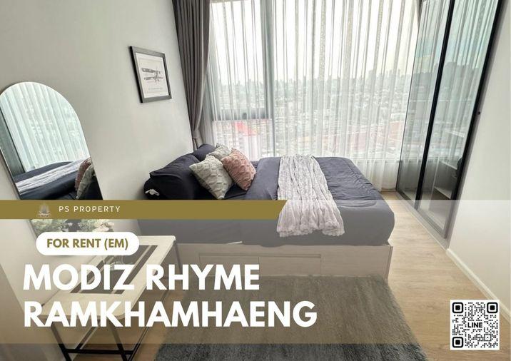 รูป ให้เช่า 🔥 Modiz Rhyme Ramkhamhaeng 🔥 ใกล้ MRT เพียง 80 เมตร เฟอร์นิเจอร์ และ เครื่องใช้ไฟฟ้าครบ  - รูปที่ 1/8