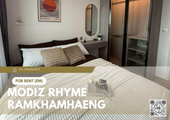 picture For rent 📍 Modiz Rhyme Ramkhamhaeng 📍 Fully furnished and equipped, near MRT Ramkhamhaeng - 1/9